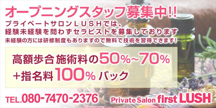 中国・四国人気メンズエステ店Private Salon first LUSHのバナー画像